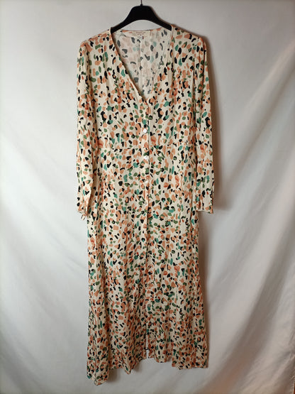 WHITE&ONE. Vestido animal print T.l