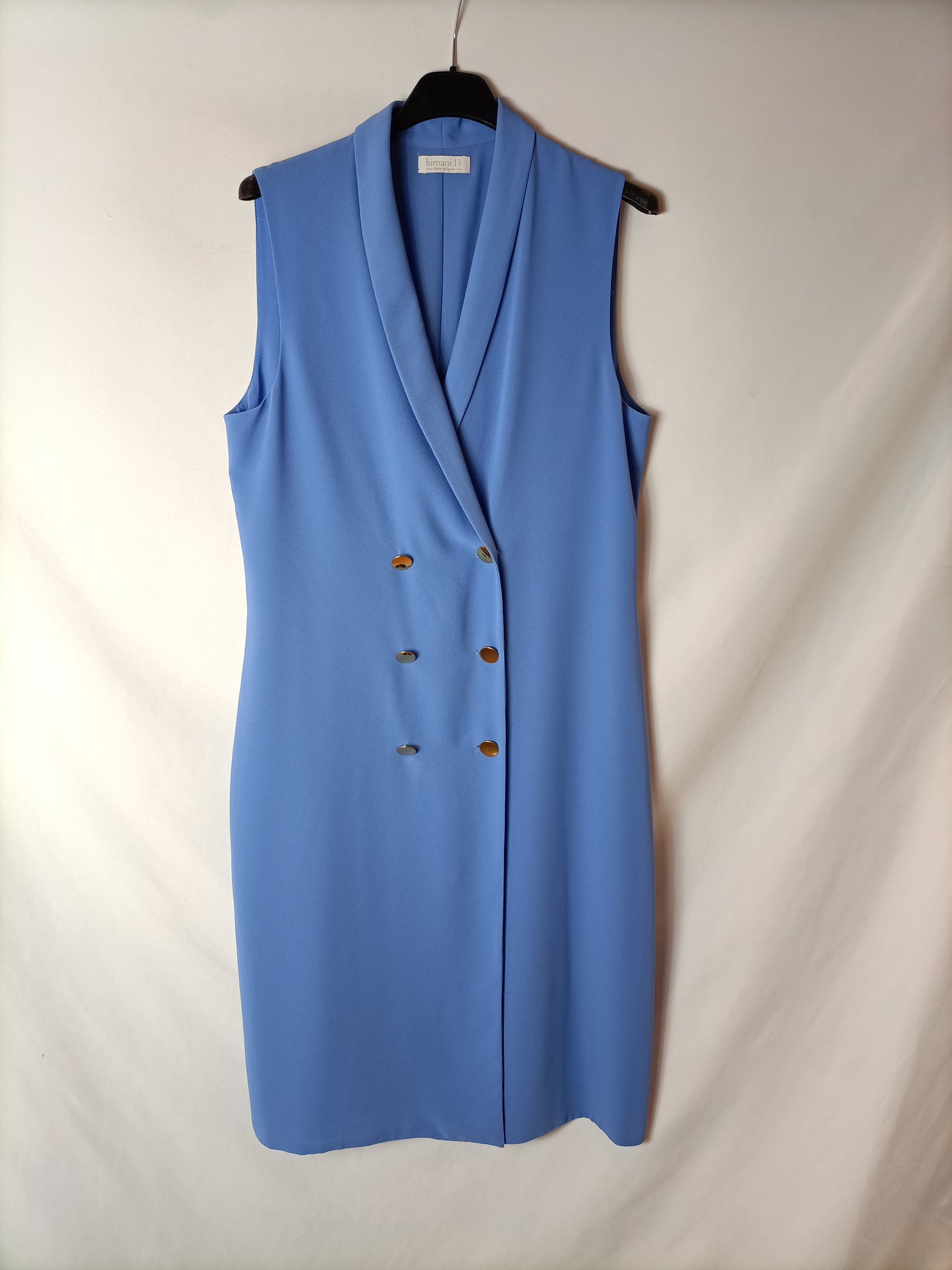 BIMANI. Blue wrap dress Tm