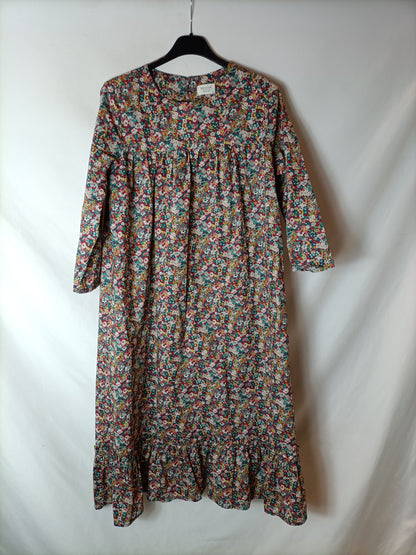 RITAVON. Vestido midi flores T.m