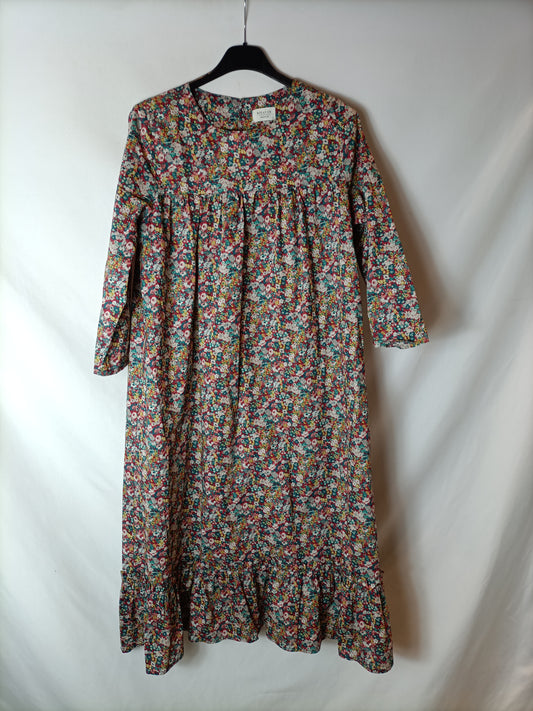 RITAVON. Vestido midi flores T.m