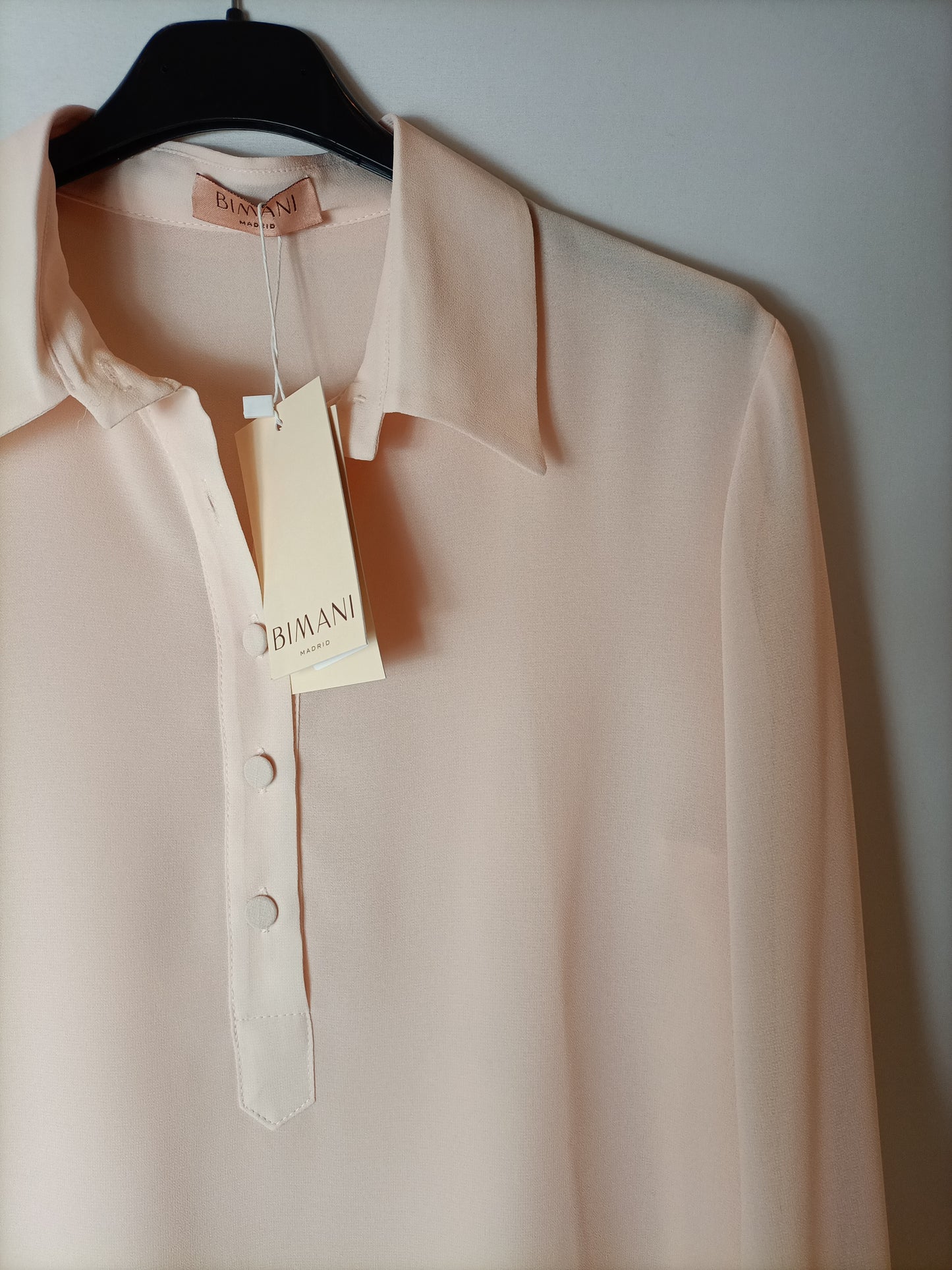 BIMANI. Flowy pink blouse Tm