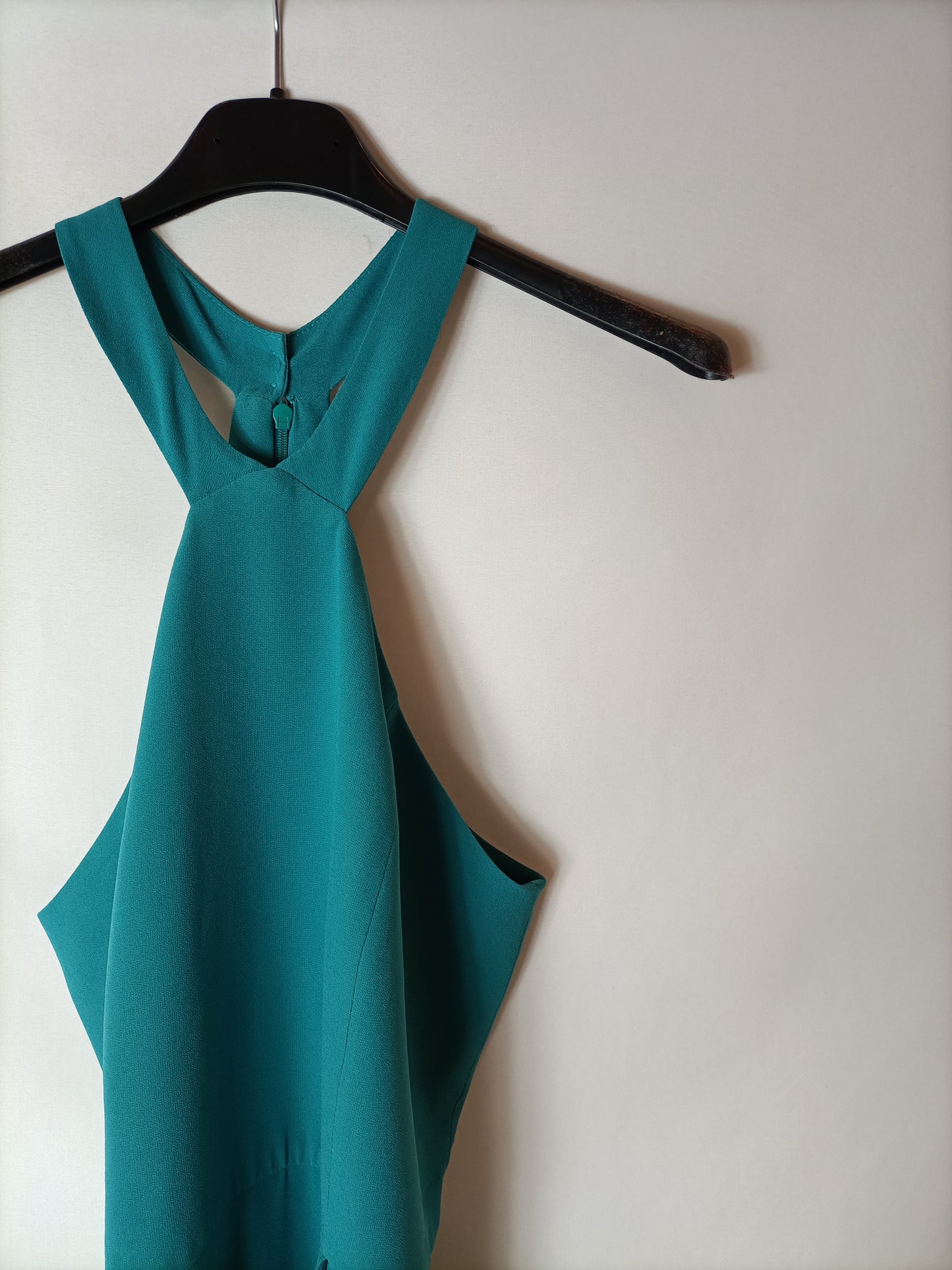 BIMANI. Vestido azul/verdoso largo T.38