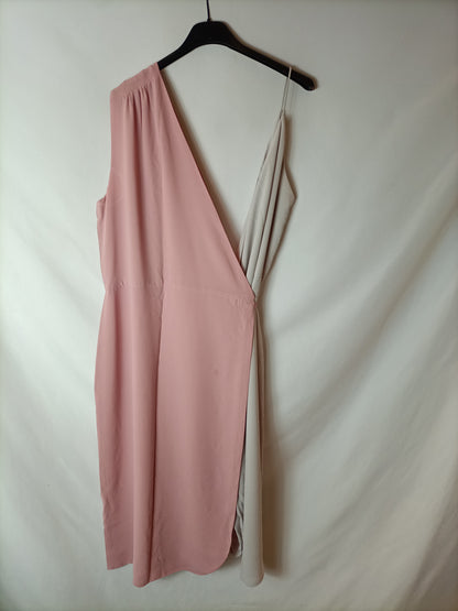 BIMANI. Vestido bicolor desmontable T.m