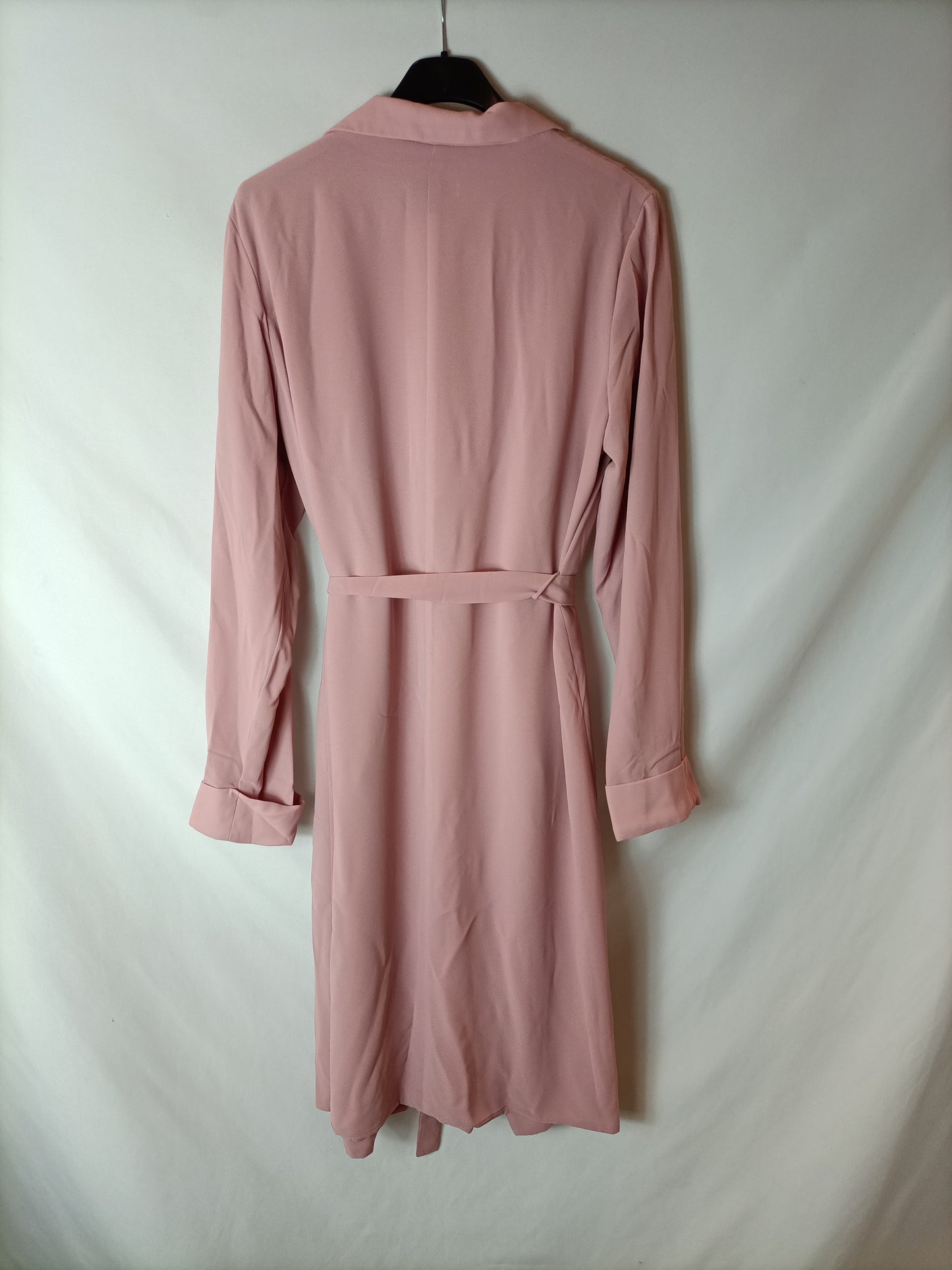 BIMANI. chaqueta rosa fluida T.m