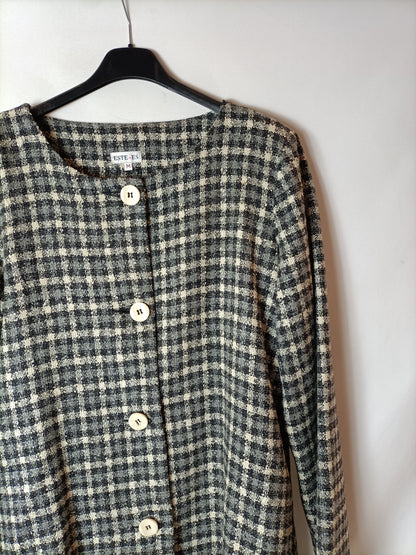 ESTE ES. Abrigo tweed cuadros T.m