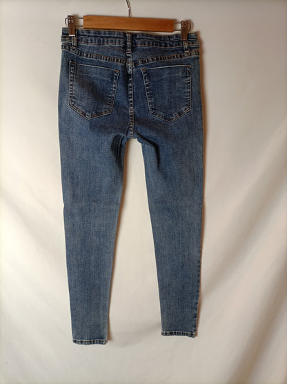 BIMANI. Pantalón pitillo denim T.38
