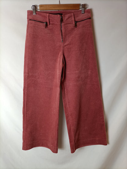 ZARA. Pantalón culotte pana T.s