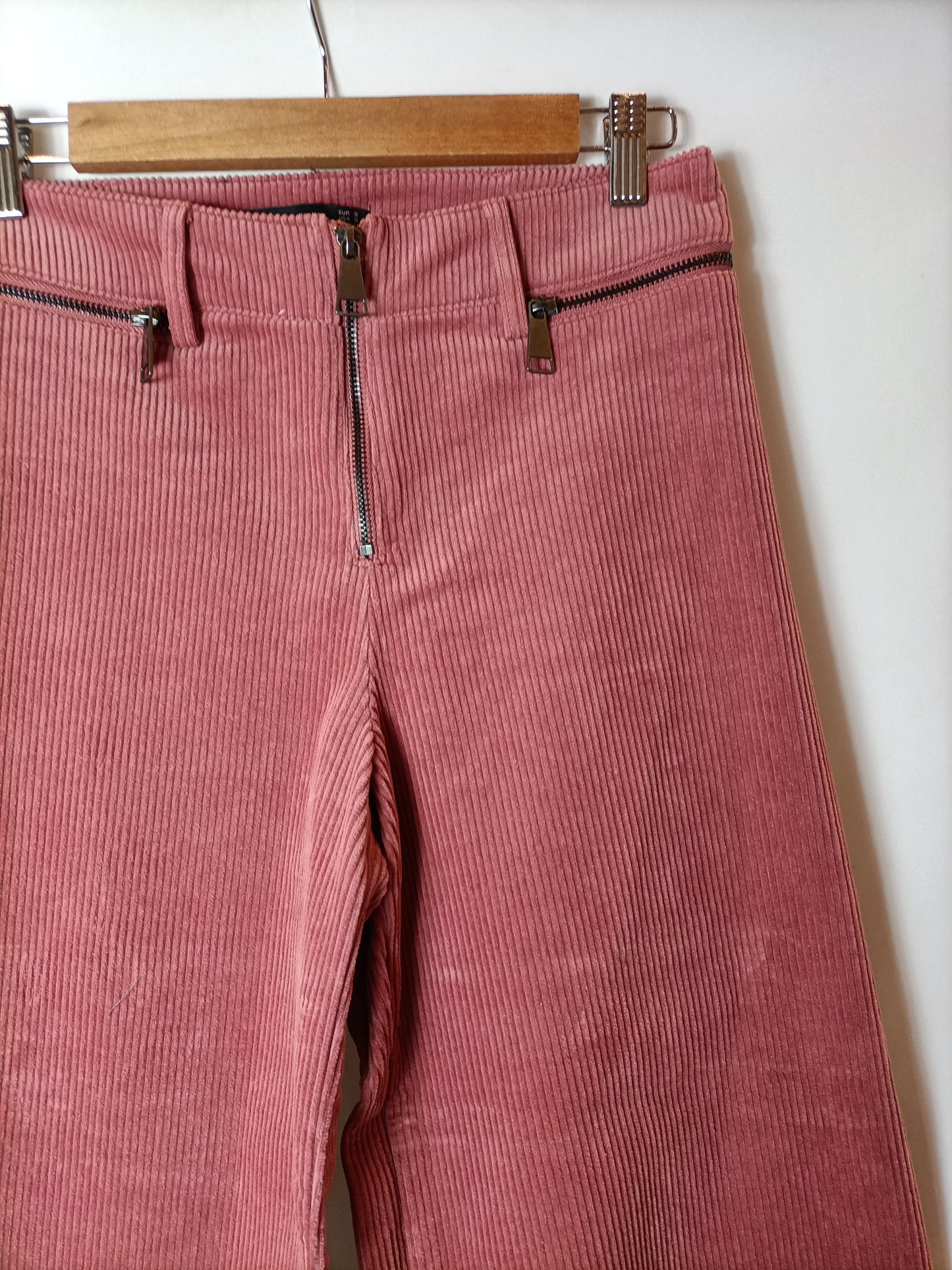 ZARA. Pantalón culotte pana T.s