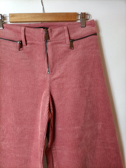 ZARA. Pantalón culotte pana T.s