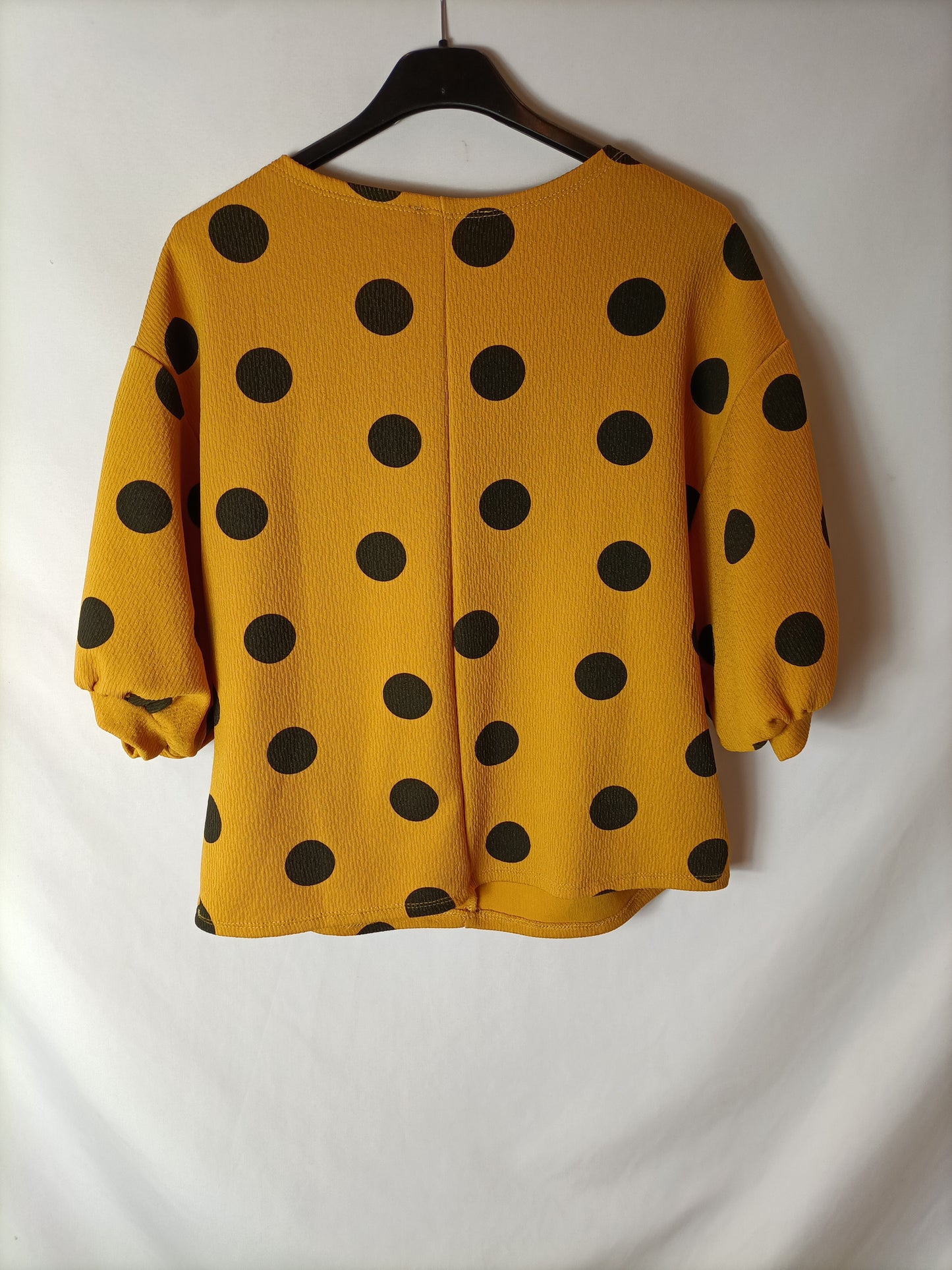 ZARA, Mustard polka dot top. TM