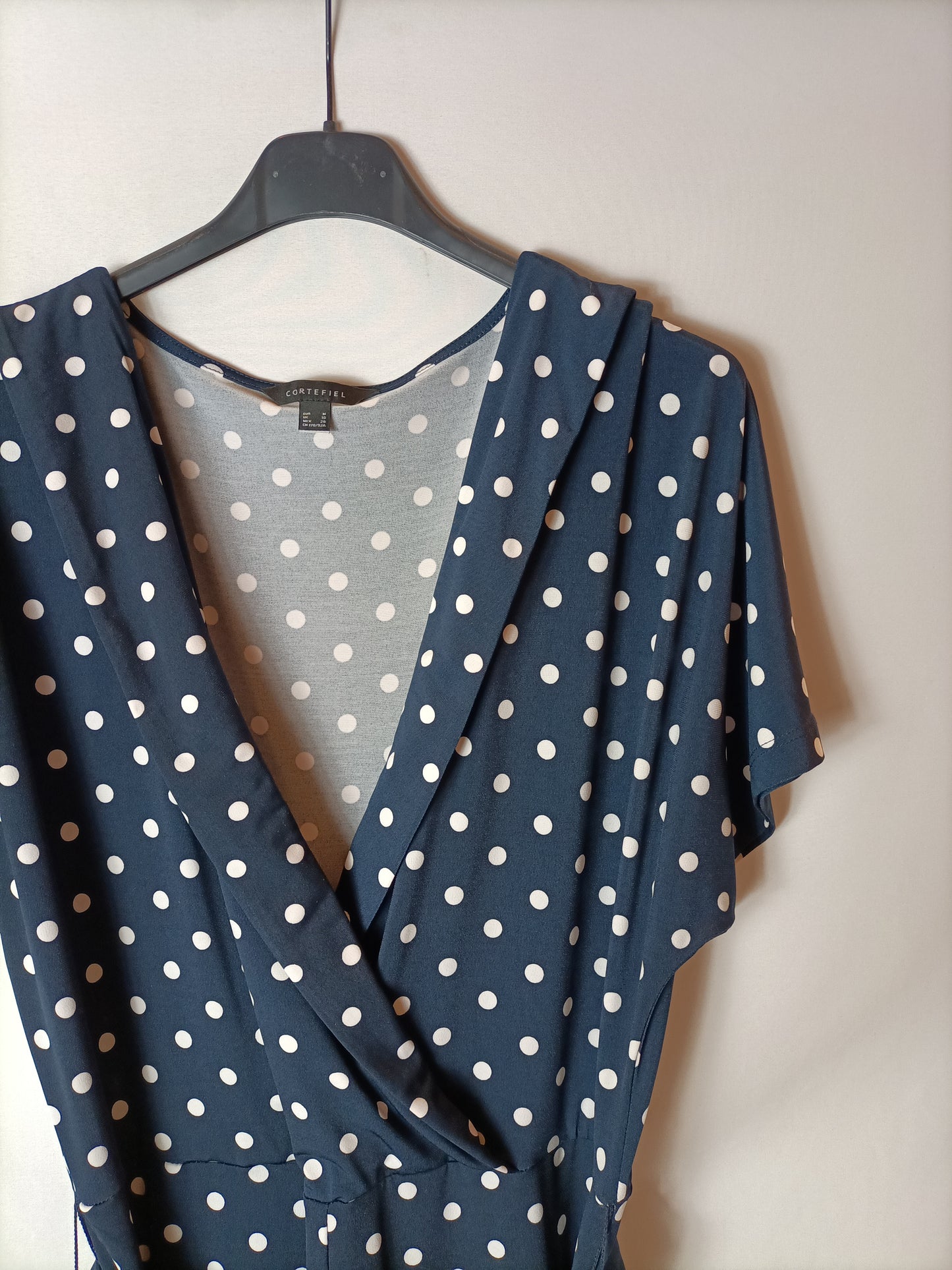 CORTEFIEL. Mono azul marino lunares. T M