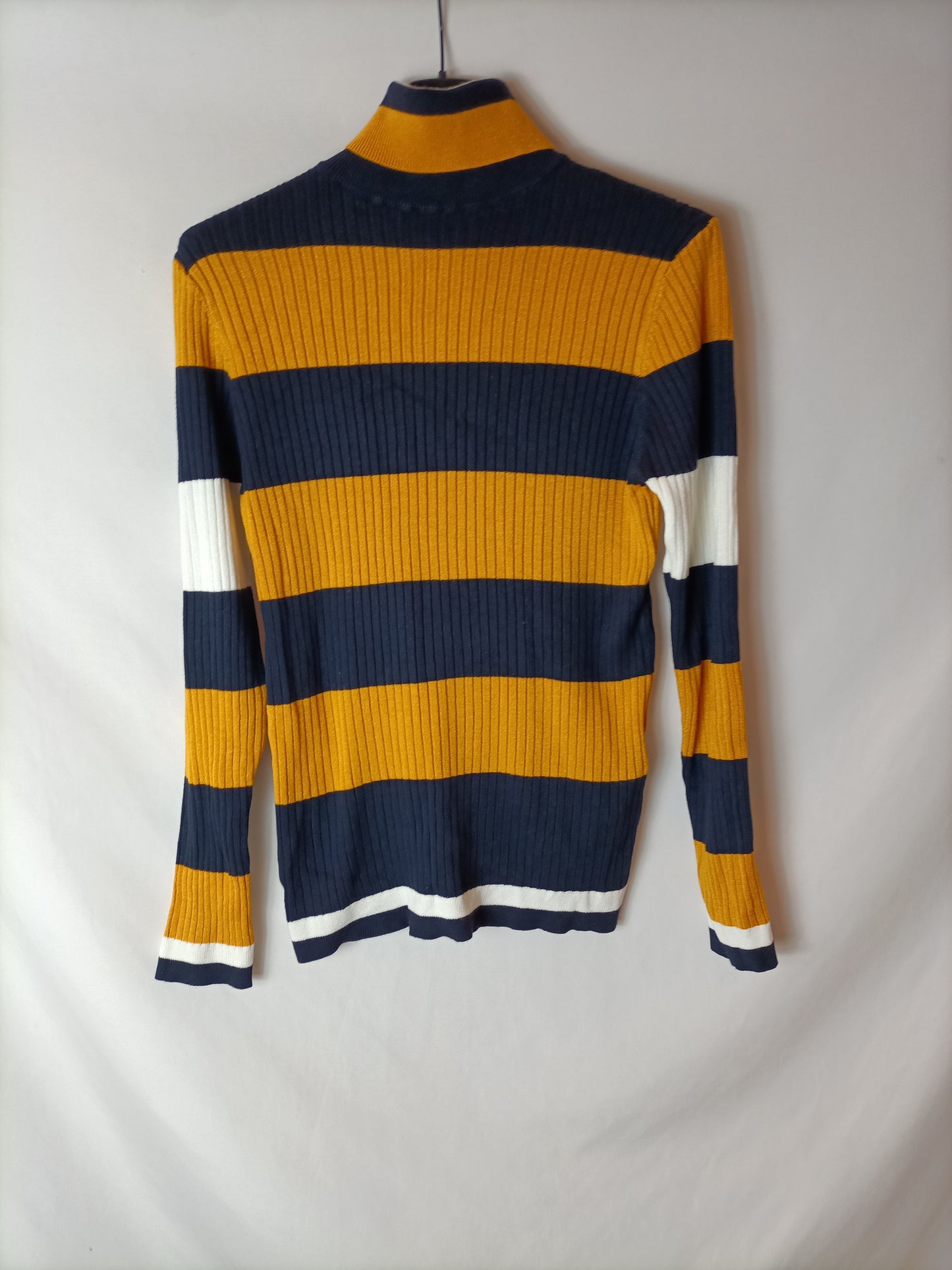 ONLY. Striped ribbed sweater. TL