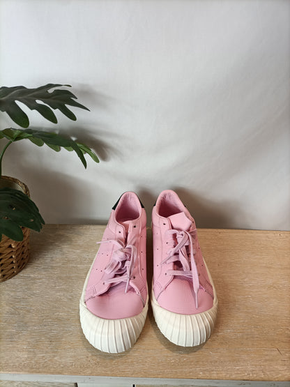 ADIDAS. Pink sneakers with a toe cap, size 38