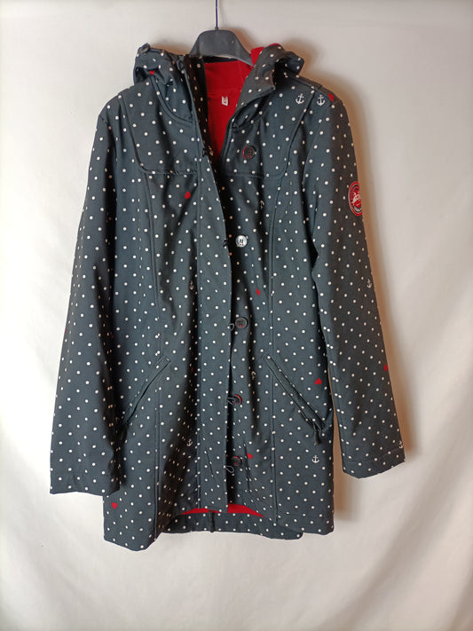 BLUTSGESCHWISTER. Chaqueta impermeable lunares. T M