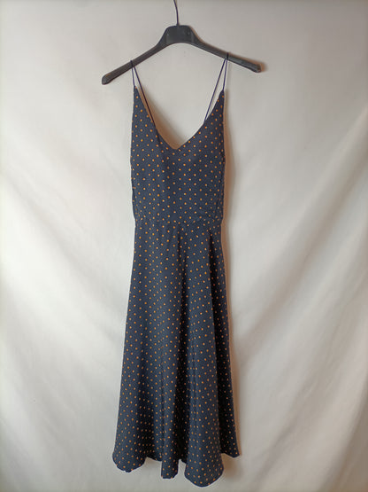 OTHERS. Blue polka dot dress. TM