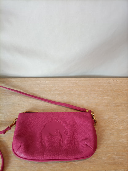 DOLORES PROMESAS. Bolso mini / monedero rosa