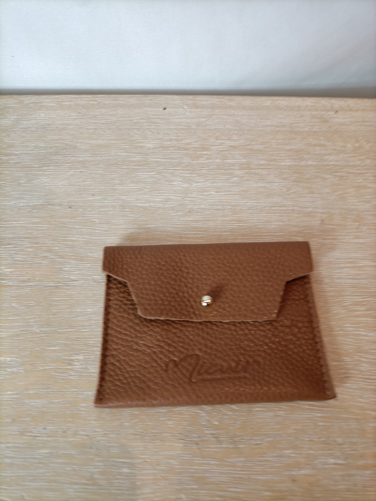 MICUIR. Brown leather wallet