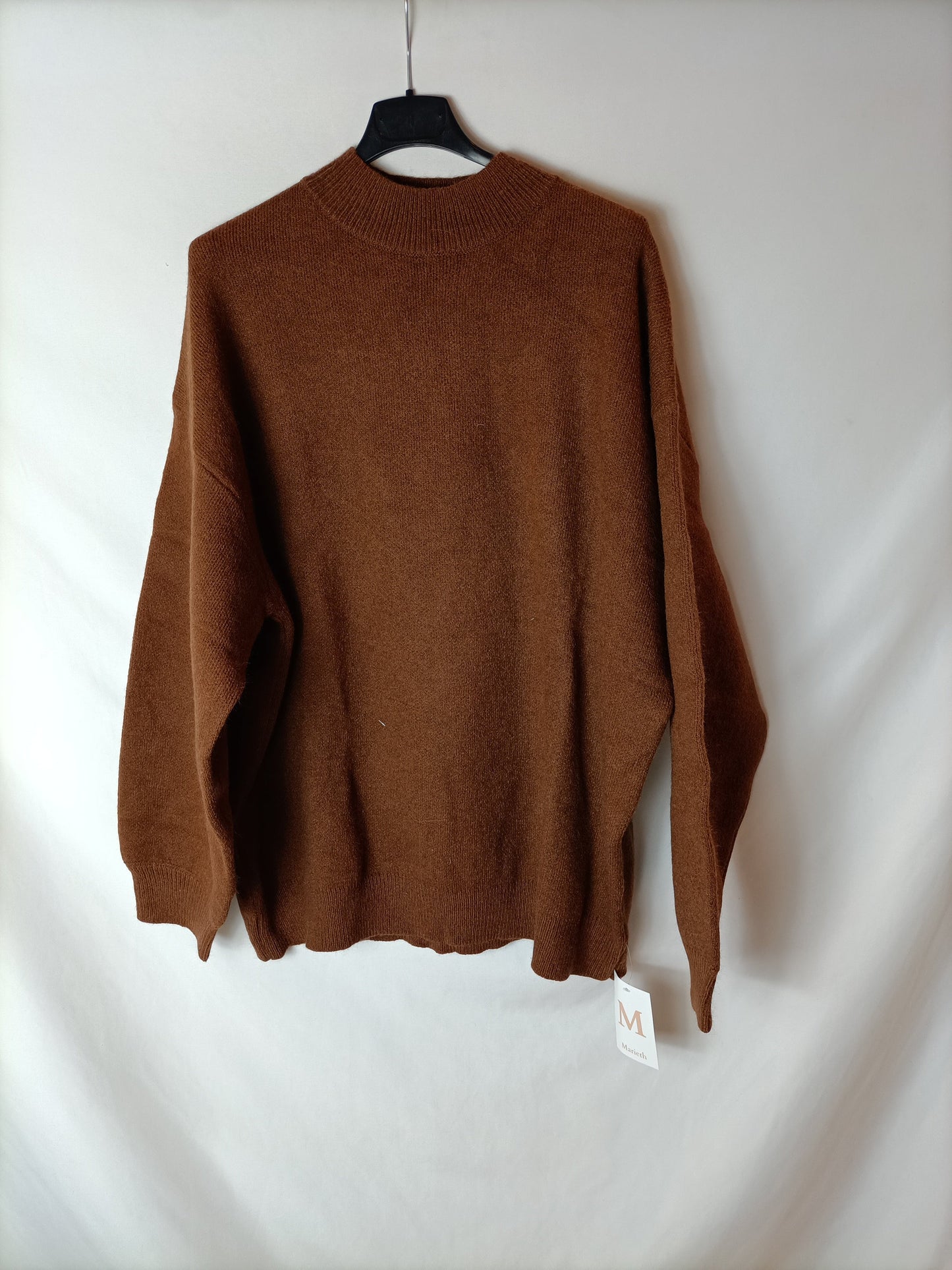 MARIETH. Perkins brown sweater Tu(l)