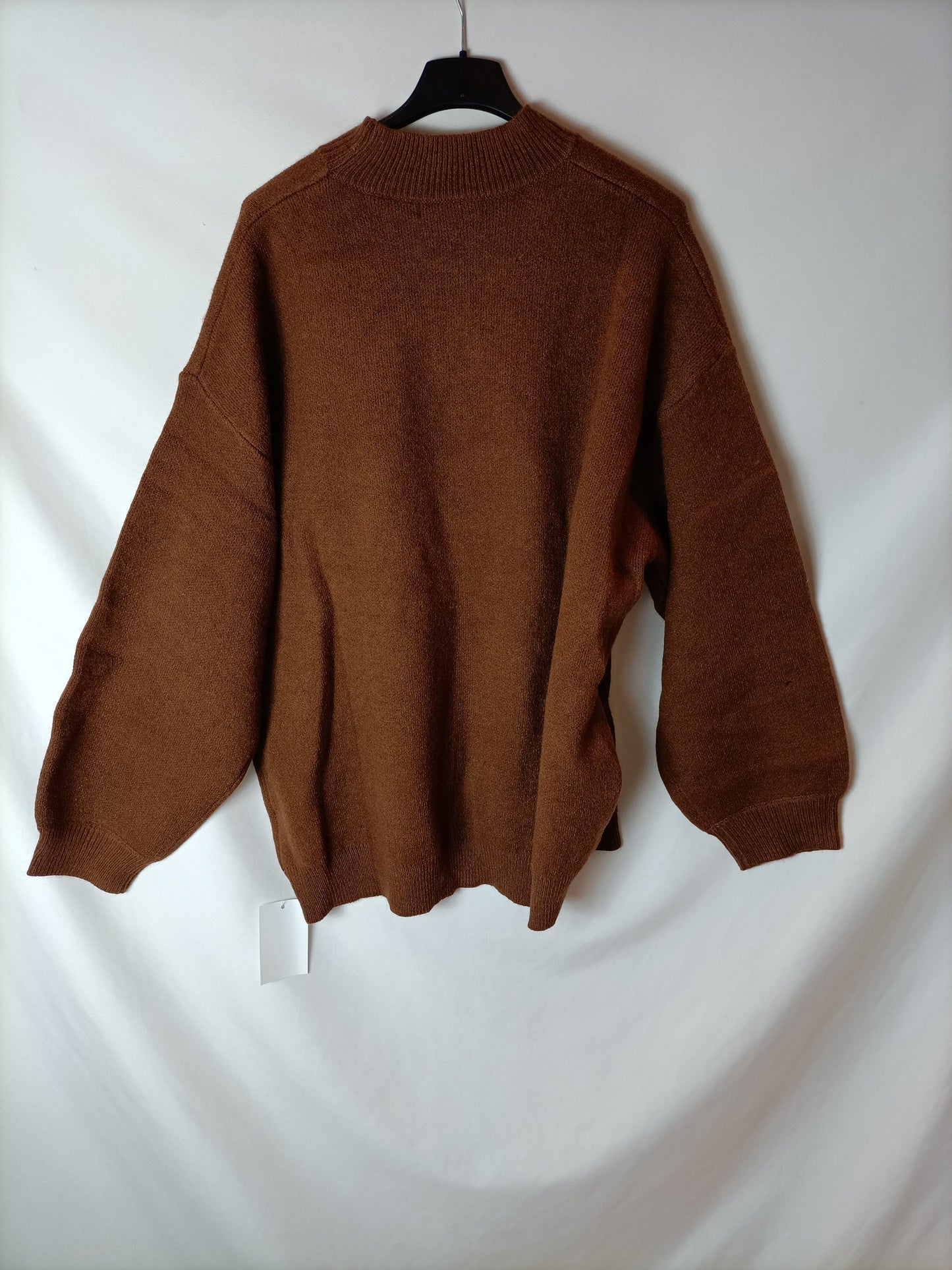 MARIETH. Perkins brown sweater Tu(l)
