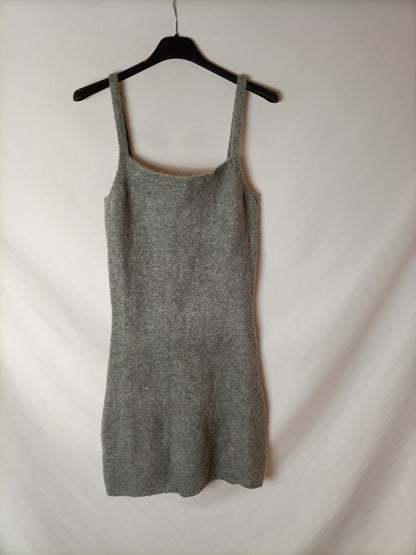 ZARA. Grey Ts knit dress