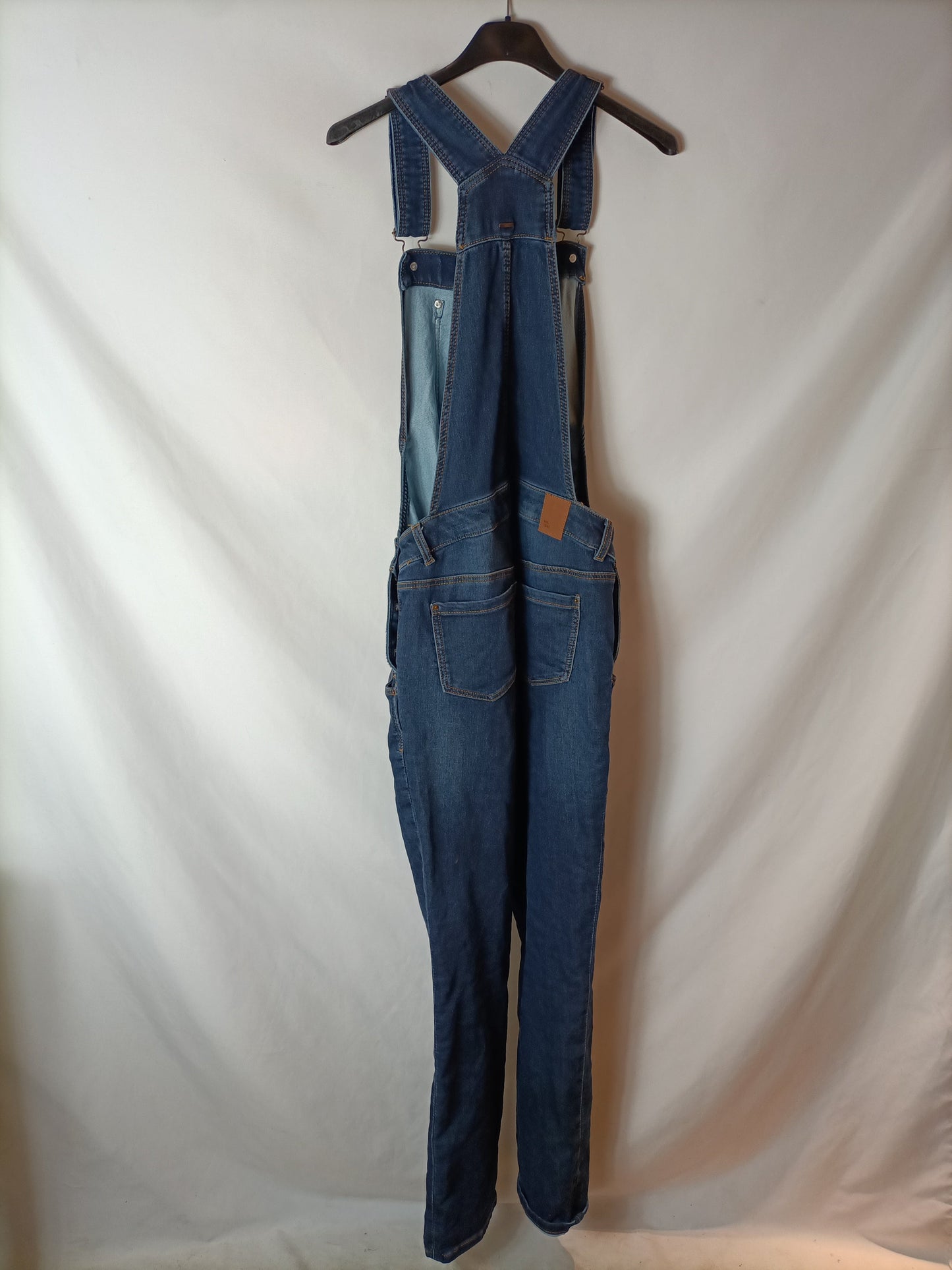 C&A . Peto vaquero pre-mamá elástico T.36