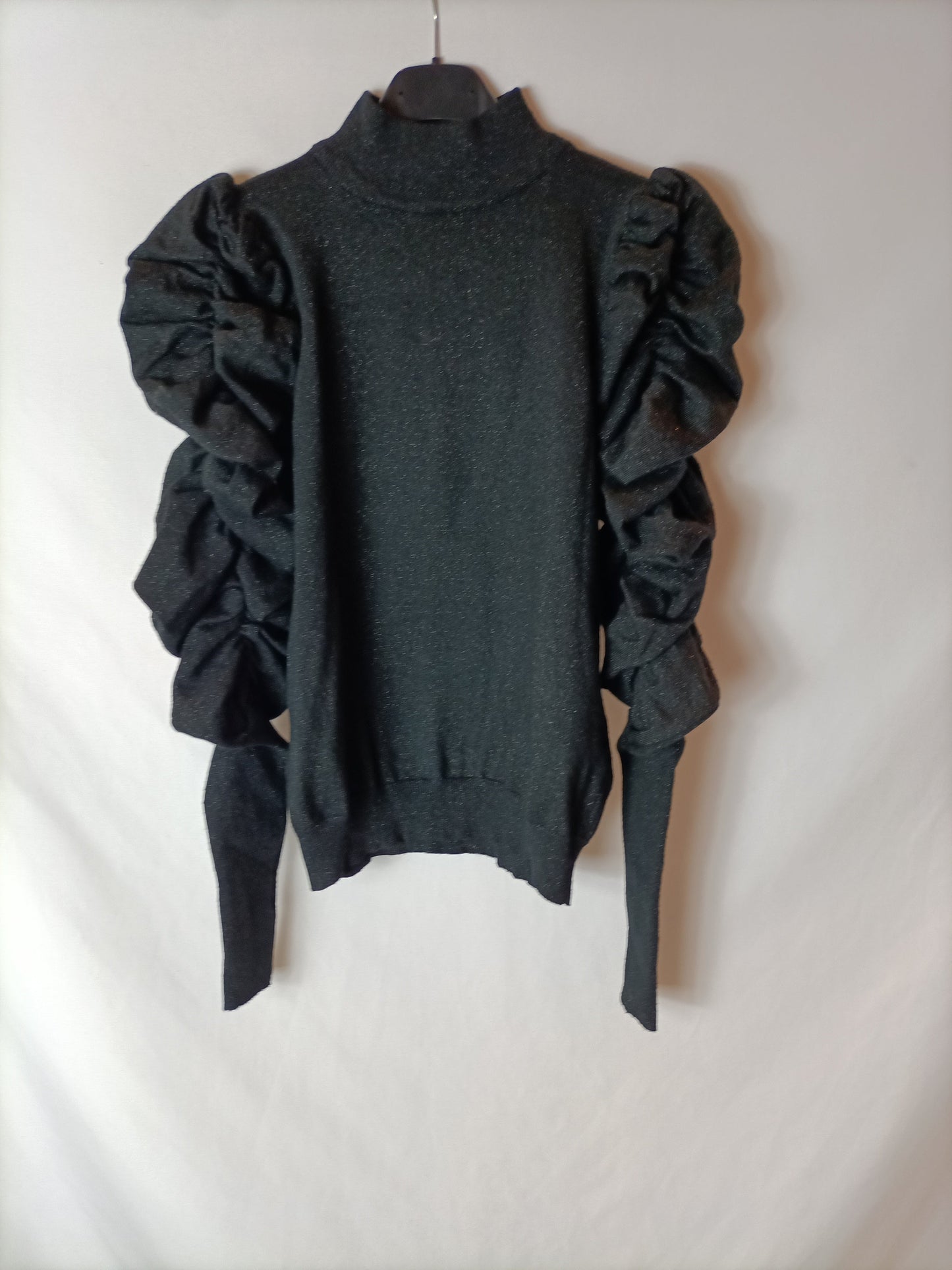 OTHERS. Black glitter Ts sweater
