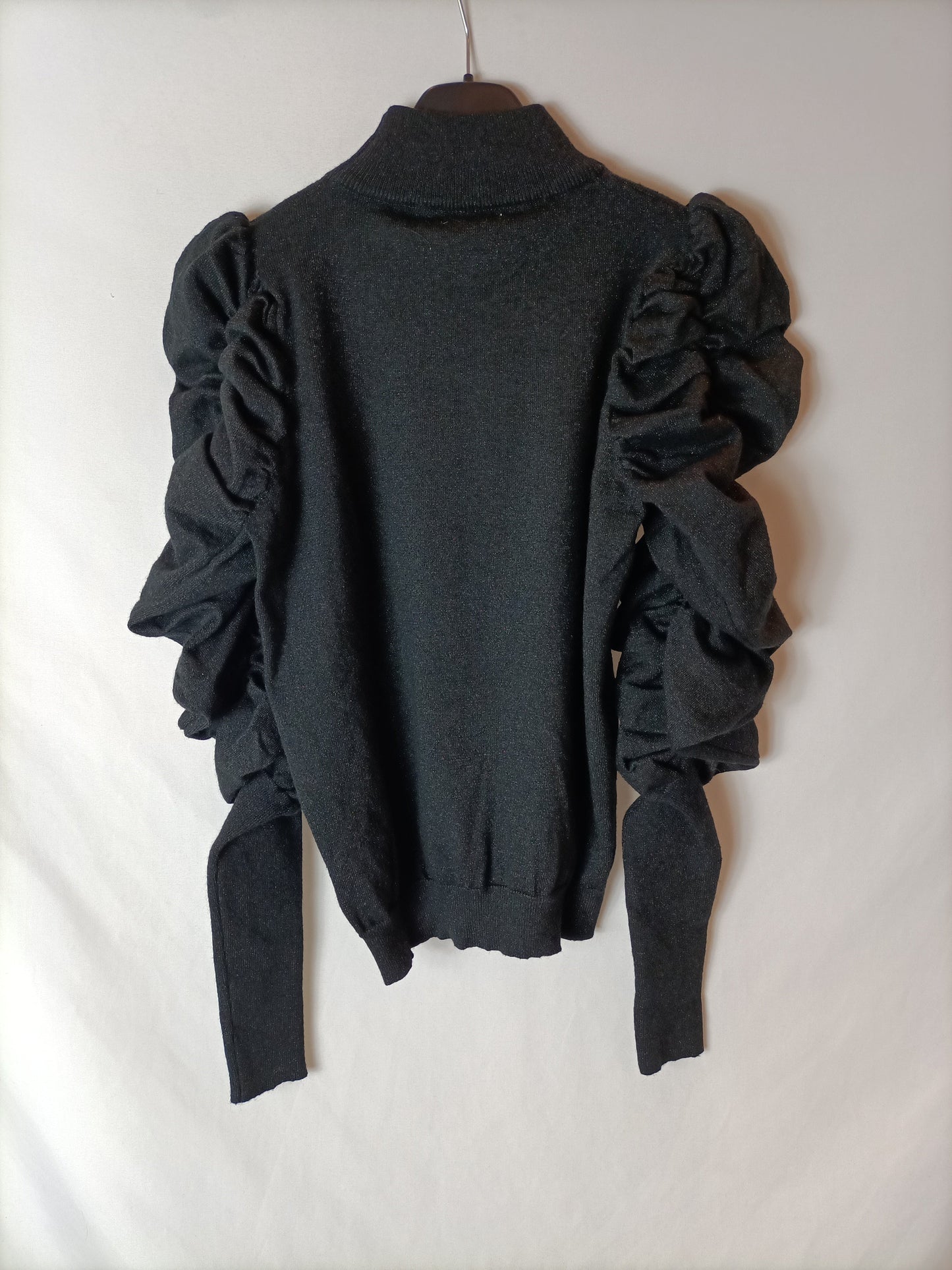 OTHERS. Black glitter Ts sweater