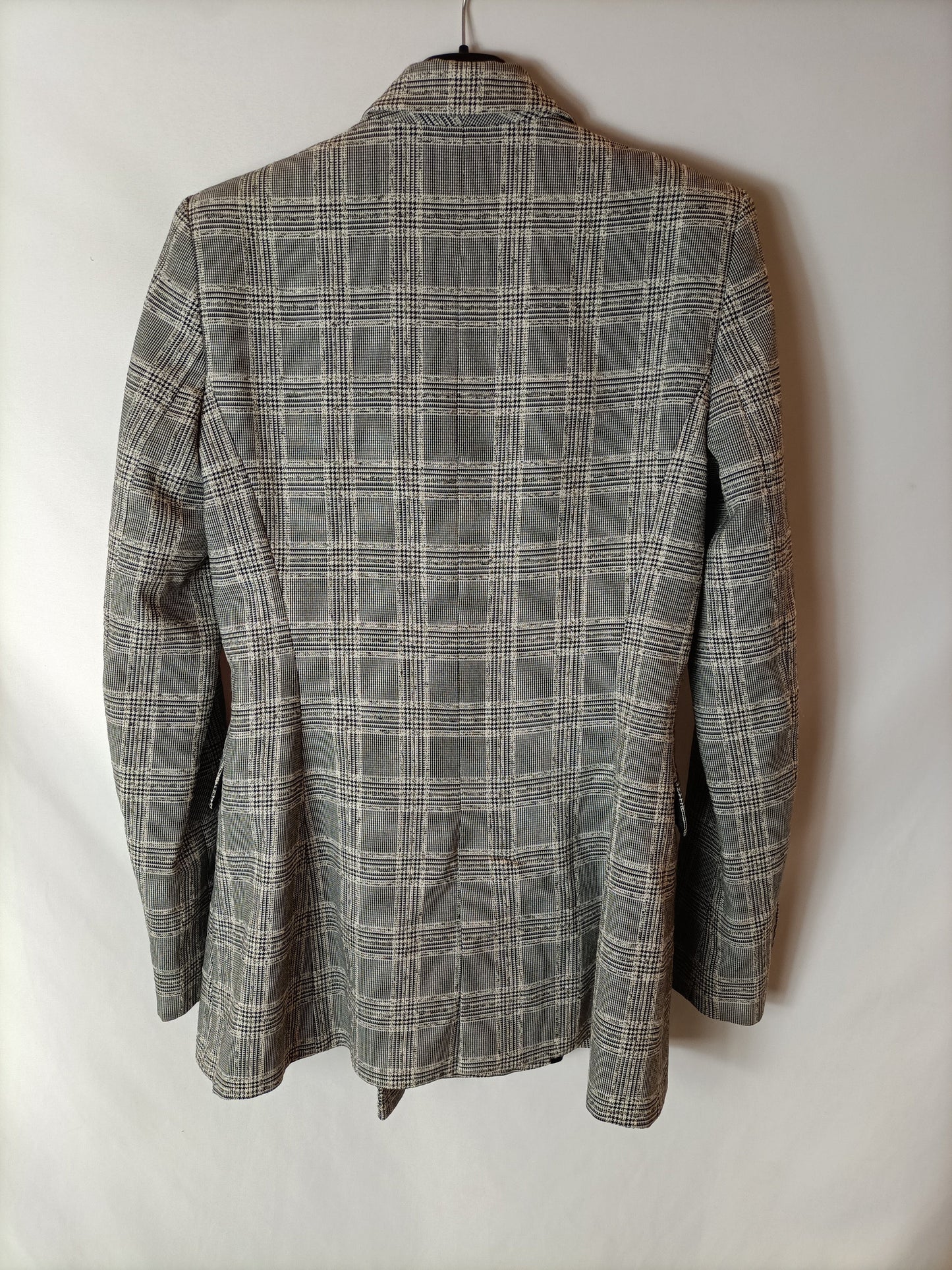 ZARA. Blazer cuadros entallada T.s