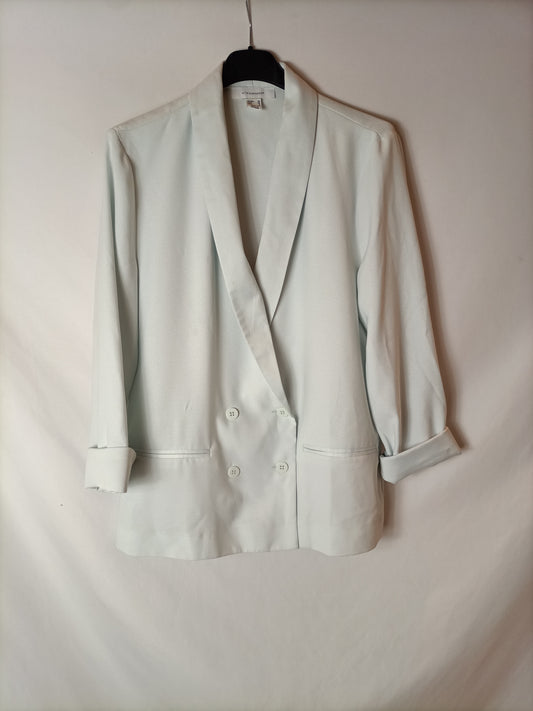 PRIMARK. Satin blue blazer size 38