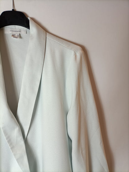 PRIMARK. Blazer azul satinada T.38