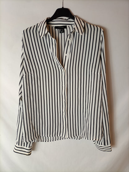PRIMARK. White striped blouse size 36