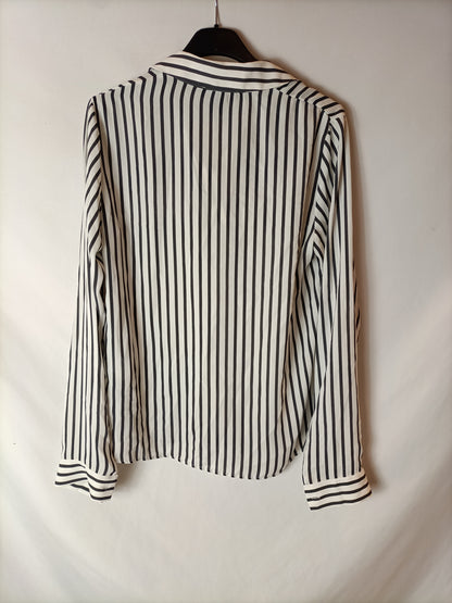 PRIMARK. White striped blouse size 36
