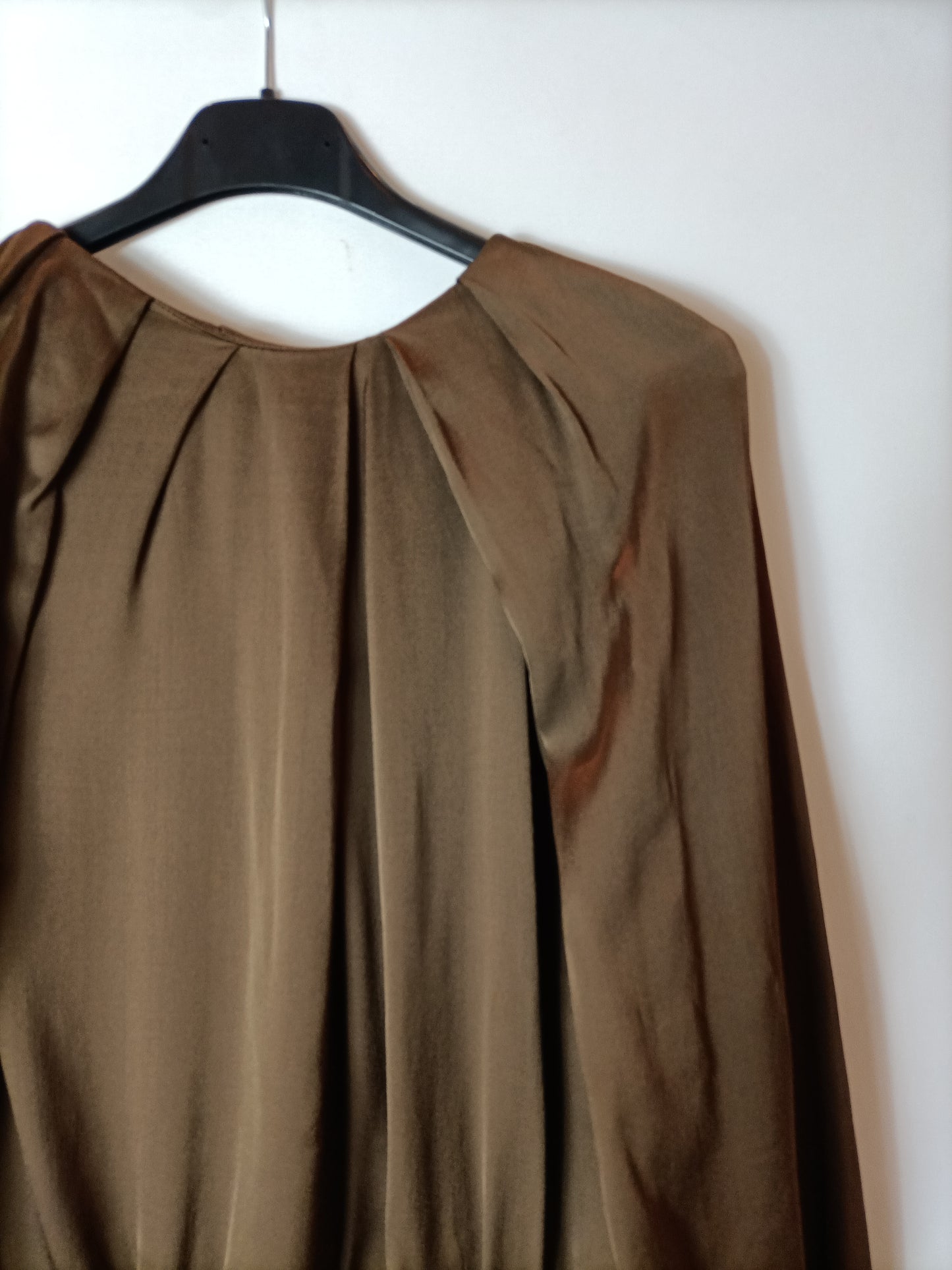 ZARA. Brown fluid bodysuit TL