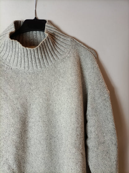 H&M. Jersey gris oversized T.s