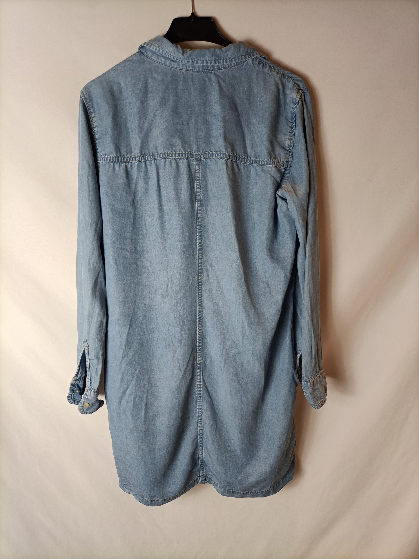 MANGO. Vestido corto denim T.s