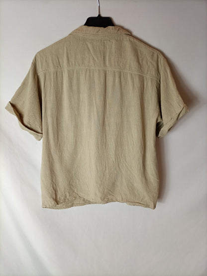 ASOS. Camisa beige sahariana T.36