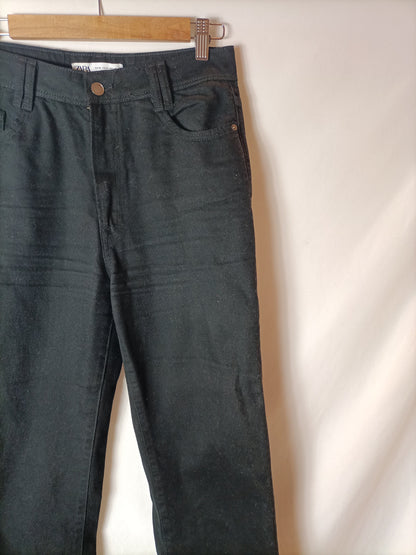 ZARA. Straight black trousers, size 38