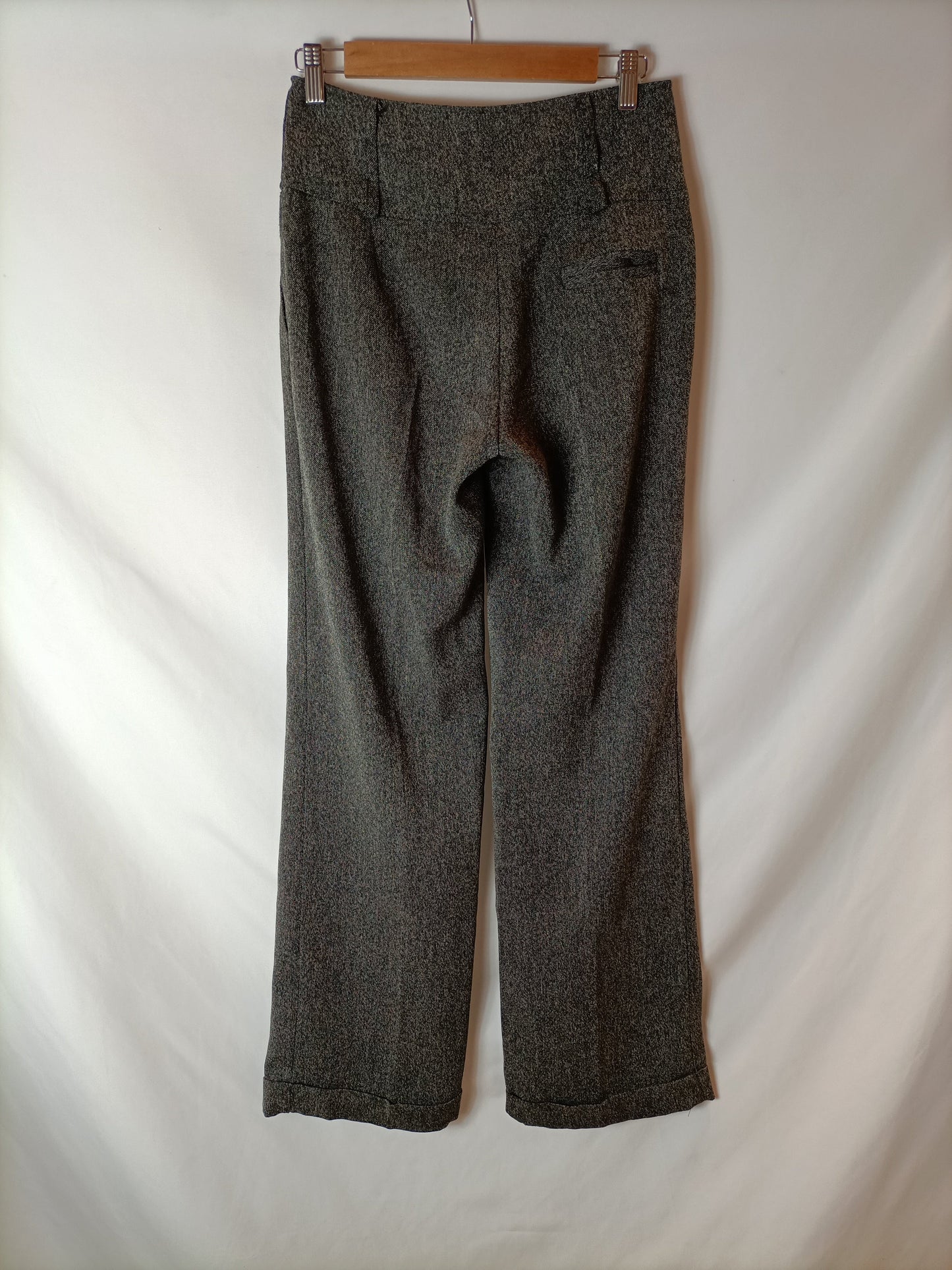 NICOLA. Pantalón gris jaspeado T.38