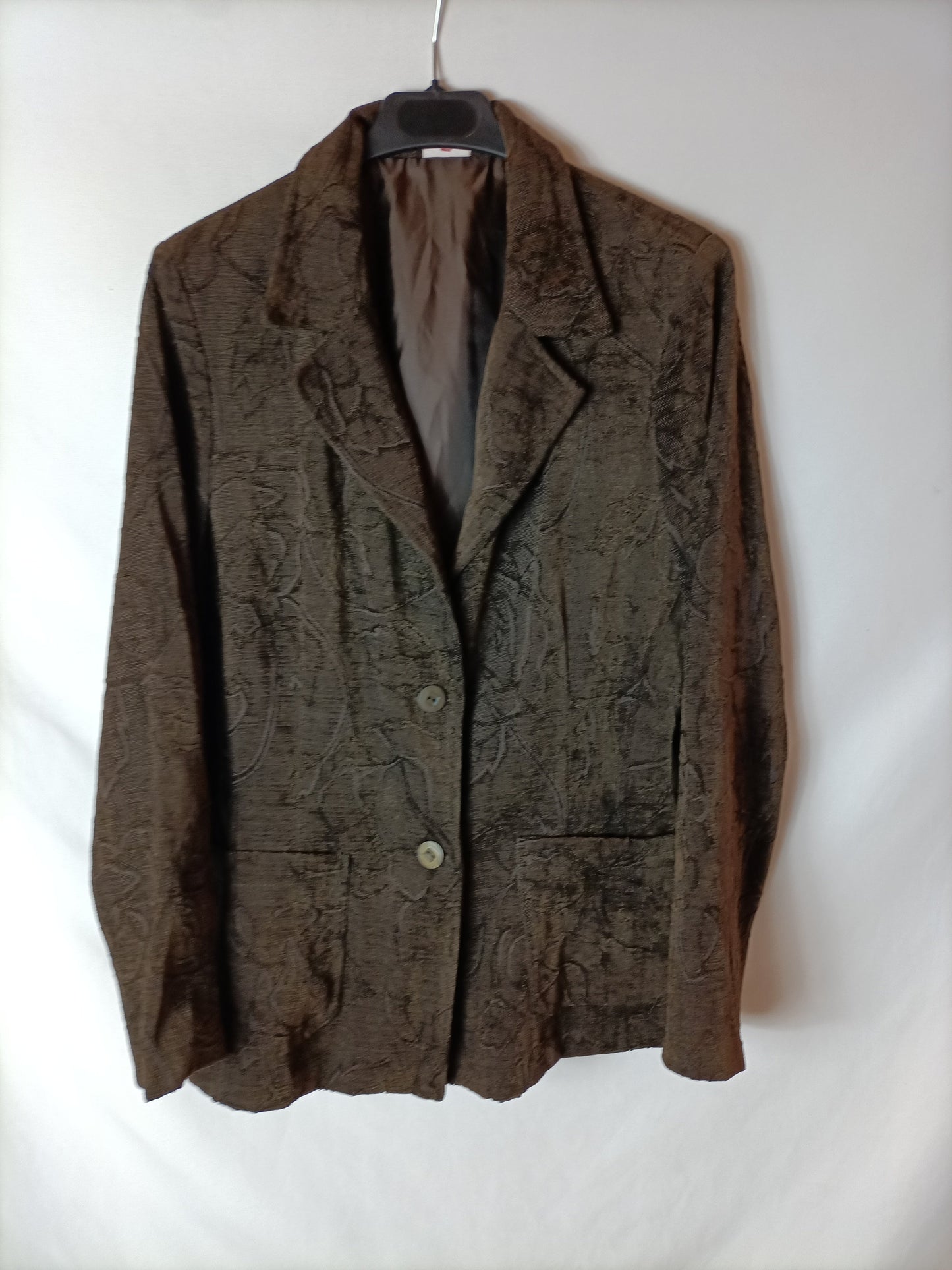 OGALLAR. Blazer marrón textura T.46(m/l)