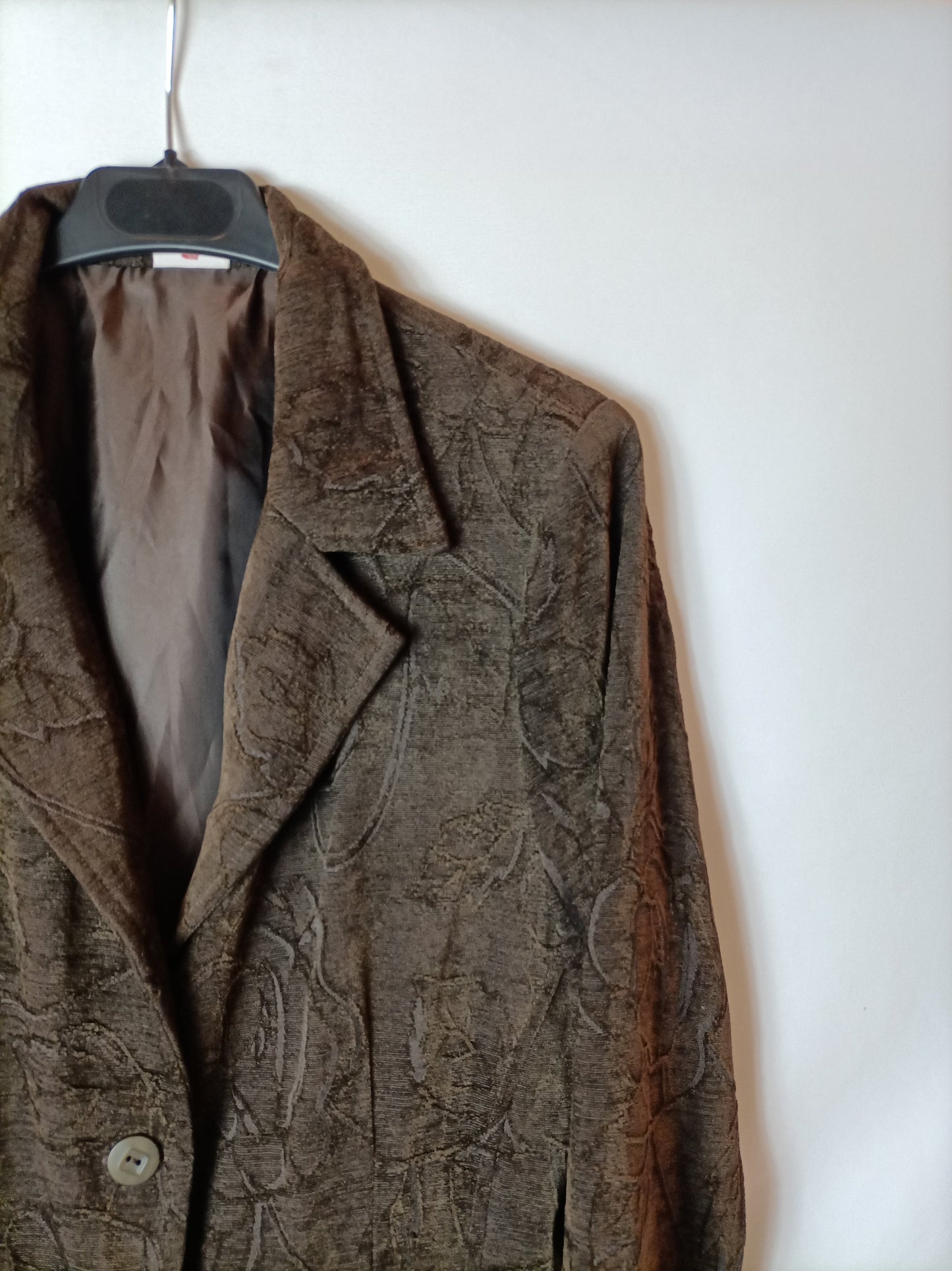 OGALLAR. Blazer marrón textura T.46(m/l)