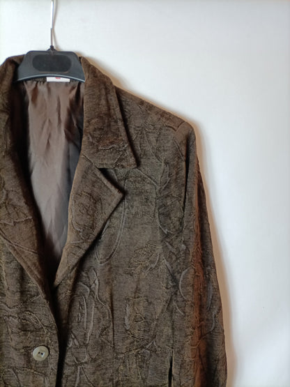 OGALLAR. Blazer marrón textura T.46(m/l)
