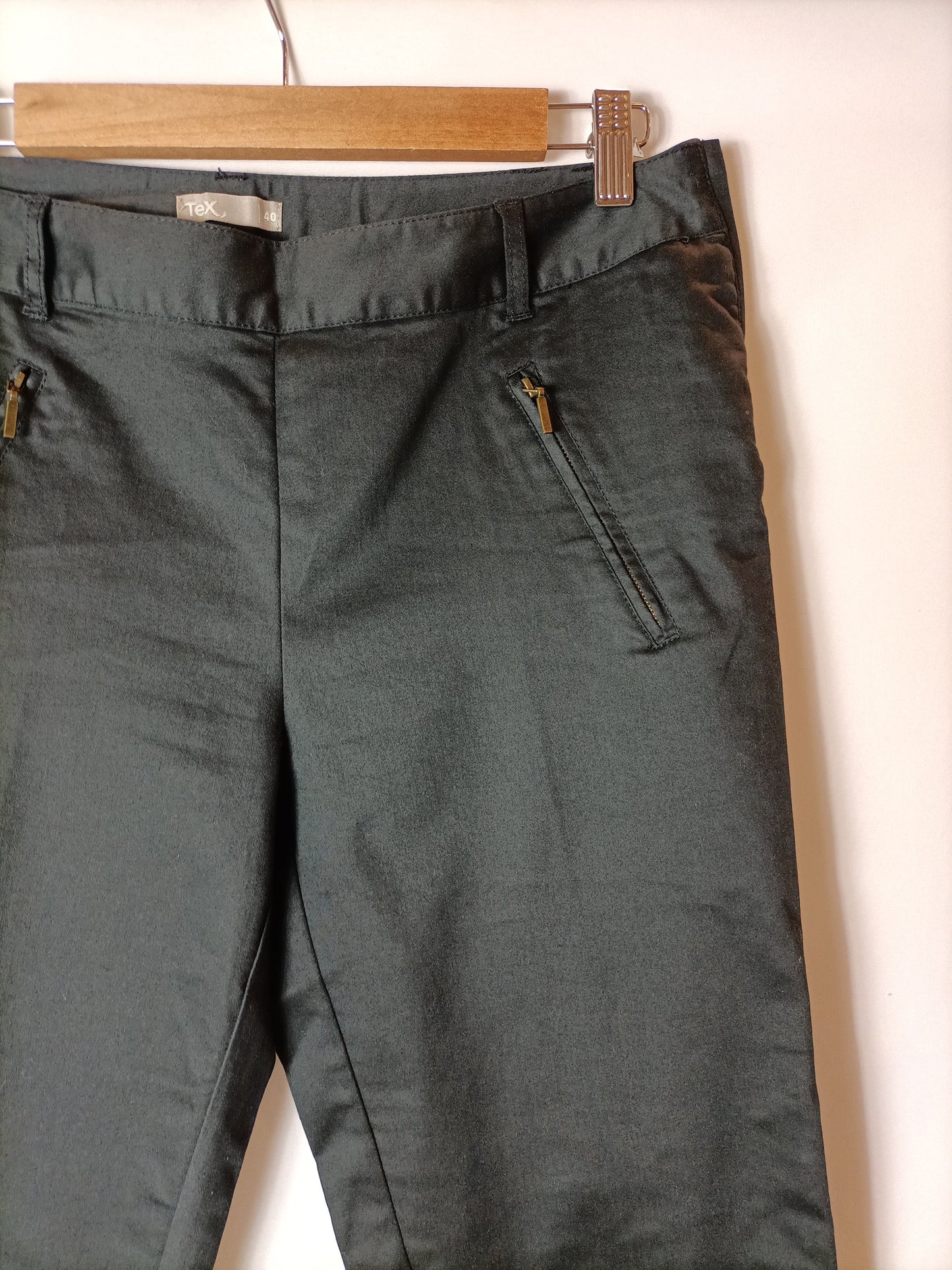 TEX. Black skinny trousers size 40