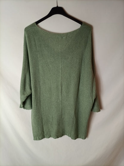 HUG&amp;CLAU. Thin green sweater. TS (M/L)