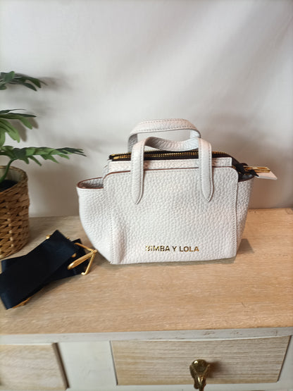 Tote Asa Bimba Y Lola BIMBA Y Bolso Piel Blanco Con Asa Corta Y