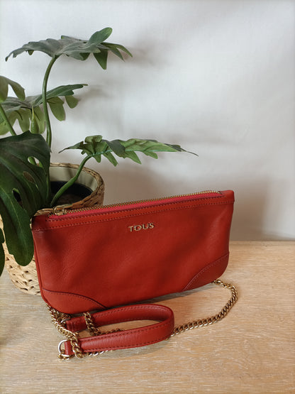 TOUS. Bolso mini color teja