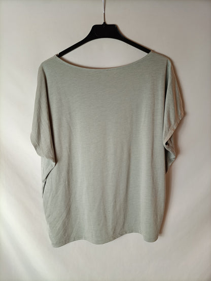 UNIQLO. Camiseta fluida gris T.m