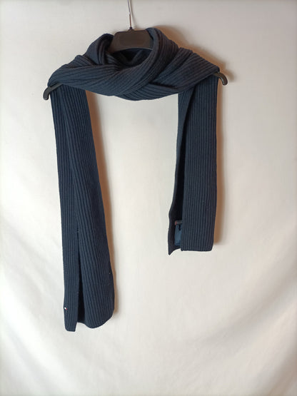 TOMMY HILFIGUER. Blue cotton scarf