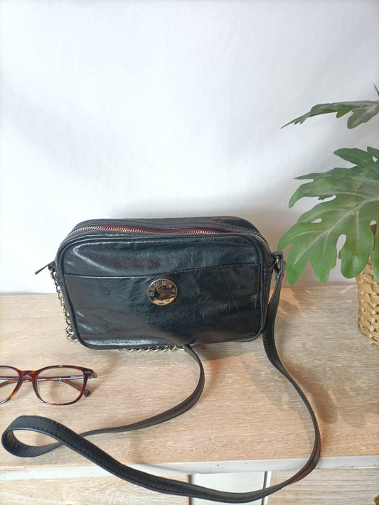 BIMBA Y LOLA. Bolso piel negro