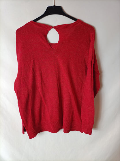 BIMBA Y LOLA. Jersey rojo hilos. T M