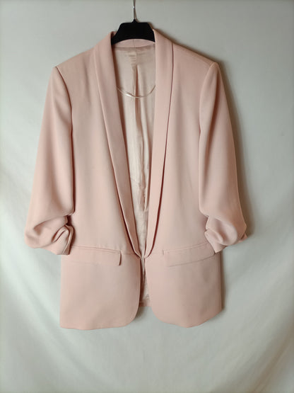 OTRAS. Blazer rosa claro. T M/L